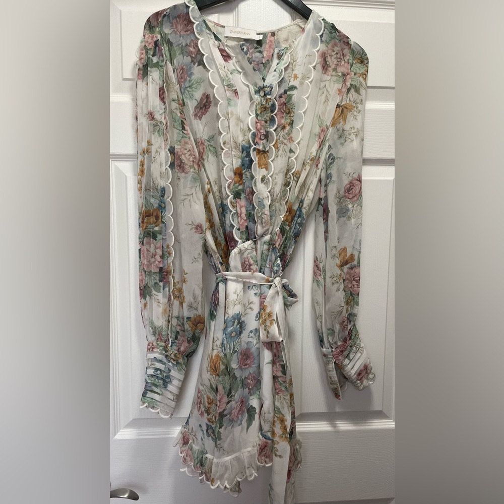 Zimmermann Chiffon Jumpsuit Playsuit Romper Size 3